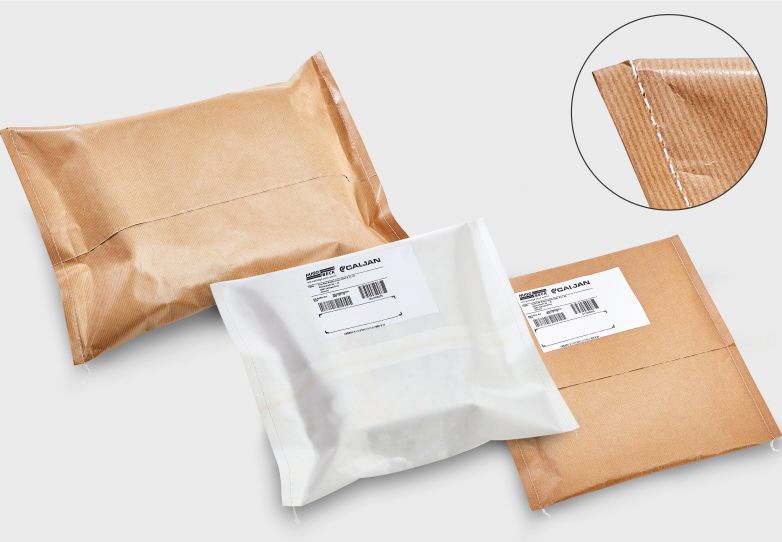 Hugo Beck - Papierverpackung genäht gezoomt Hugo Beck - Papierverpackung genäht gezoomt